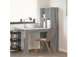 Maison Exclusive - Scrivania Grigio Sonoma 122 X 67 X 145 Cm Legno Multistrato
