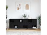 Best MöBel Vetrina Credenze 3 Pezzi Look Rovere Nero 180 X 35 X 70 Cm - Cassettiere CL7961755 3Parcel