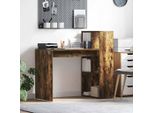 Best MöBel Tavolino Con Ripiano In Rovere Fumé 108 X 55 X 103,5 Cm Materiale A Base Di Legno - Cassettiere Cloris New5450533 1Pacco