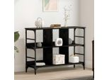 Vidaxl Credenza Nera 102 X 32 X 73,5 Cm Materiale A Base Di Legno