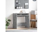 Bei Cloris Vetrina Tavolo Con Ripiano Grigio 77,5 X 43 X 79 Cm Materiale A Base Di Legno - Cassettiere Nuovo5909267 1Pacco