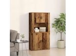 Best MöBel Vitrinenschrank Highboard Altholz 80 X 33 X 150 Cm Holzwerkstoff - Cassettiere Cloris Neu7740025 2Parcel