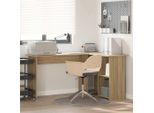 Maison Exclusive - Scrivania In Rovere Sonoma 142 X 102 X 73 Cm Materiale Ligneo