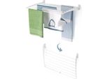 Stendibiancheria A Parete Per Balcone E Terrazza, Asciugatrice Salvaspazio - Foxydry Fold Down 80 Cm Bianco