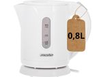 Mesko MS1376 Bollitore Elettrico 0,8 L Senza Fili, Senza Bpa, Spegnimento Automatico Bianco