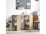 Maison Exclusive - Scrivania In Rovere Sonoma 90 X 50 X 75 Cm Materiale Ligneo
