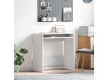 Maison Exclusive - Scrivania Con Contenitore Bianco 77,5 X 43 X 79 Cm Materiale Ligneo