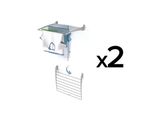 2X Stendibiancheria A Parete In Alluminio, Asciugabiancheria Per Interni Ed Esterni - Foxydry Fold Down 60 Cm