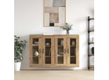 Design New Armadio A Muro 2 Pezzi Rovere Artigianale 69,5 X 34 X 90 Cm - Cassettiere Mobili2025 CHY3175877 2Parti