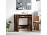 Tavolo Vetrina Durevole Con Ripiano In Rovere Fumé 77,5 X 43 X 79 Cm Materiale A Base Di Legno - Cassettiere Octo9975748 1Pacco
