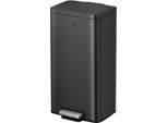 Eko - Cestino A Pedale Madison 30 Litri - Acciaio Inox Plastica - Nero