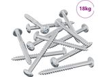 Vidaxl Vite Per Legno 3273 Pezzi Argento 9,8 X 53 Mm Acciaio