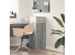 Vidaxl Credenza Grigio Sonoma 38 X 34,5 X 75 Cm Materiale A Base Di Legno
