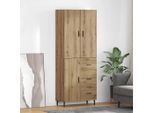 Vidaxl Credenza Con Cassetti In Rovere Artisan 69,5 X 34 X 180 Cm