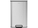 Eko - Pattumiera A Pedale Marina 50 Litri - Acciaio Inox Plastica - Acciaio Inox Opaco