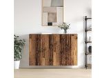 Vidaxl Armadi A Muro 2 Pezzi In Legno Vecchio 69,5 X 34 X 90 Cm