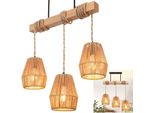 Lampada A Sospensione Tavolo Da Pranzo Rattan Lampada A Sospensione Sala Da Pranzo Lampada Appesa Legno Vintage Tavolo Da Pranzo Lampada Appesa Per Isole Cucina Sala Da Pranzo Soggiorno