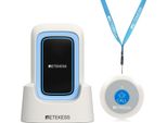 Retekess TH109 Caregiver Pager, Pulsante Di Chiamata Wireless Per Anziani, Sistema Di Allarme Di Emergenza, Distanza Di Comunicazione 260 M, Allarme Multimodale