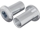 Vidaxl Dado Di Bloccaggio 2 Pezzi Nickel M6 X 25 Mm Acciaio