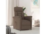 Vidaxl Poltrona Con Funzione Reclinabile Marrone Marrone Scuro 70,5 X 96,5 X 95 Cm