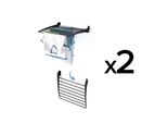 2X Stendibiancheria Da Parete, Pieghevole E Antiruggine - Foxydry Fold Down 60 Cm Nero