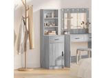 Vidaxl Credenza Grigio Sonoma 40 X 40,5 X 135 Cm Materiale A Base Di Legno
