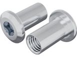 Vidaxl Dado Di Bloccaggio 2 Pezzi Nichel M6 X 15 Mm Acciaio