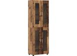 Vidaxl Credenza Alta Con Ante Florin Legno Antico 60 X 35 X 182 Cm Materiale Ligneo