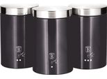 Berlinger Haus Carbon Pro Set Di 3 Vasi Da Cucina In Robusto Acciaio Inox, Ø11 X 17,8 Cm Design Moderno Grigio Scuro / Acciaio Inox