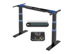 Telaio Per Scrivania Regolabile In Altezza Flexispot E6+Flex-Pad, 2 Motori, 3 Stadi, Display A Led, 4 Funzioni Di Memoria, Portata Fino A 160 Kg, Nero