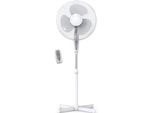 Briebe BRI-FN122397W Ventilatore A Pedale Silenzioso, Telecomando, Timer 40 Cm, Oscillante, Regolabile In Altezza Bianco