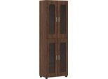 Syfax™ Credenza Rovere Marrone 60 X 35 X 182 Cm Legno Multistrato