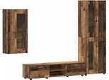 Syfax™ Set Mobile Tv Con Cassetto Legno Vecchio Legno Multistrato