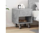 Vidaxl Comodino Grigio Cemento 40,5 X 40 X 48 Cm Materiale In Legno