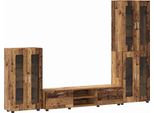 Syfax™ Set Mobile Tv Con Cassetto Legno Vecchio Legno Multistrato