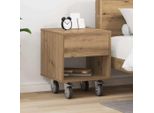 Vidaxl Comodino In Rovere Artigianale 40,5 X 40 X 48 Cm Materiale A Base Di Legno