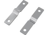 Vidaxl Piastra Di Impatto 2 Pezzi Argento 50 X 10 X 1,2 Mm Ferro