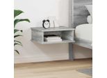 Maison Exclusive - Comodino Sonoma Grigio 40 X 31 X 15 Cm Materiale Ligneo