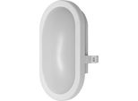 Osram Lampada A Parete Led 11W Bulkhead, 4000K, 840 Lm, IP54, IK06, Resistente Agli Urti, Alloggiamento In Policarbonato Bianco, Angolo Di Emissione 120°, Per Cantine E Garage