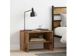 Comodino In Stile Elegante In Legno Recuperato 40 X 40 X 30 Cm Materiale A Base Di Legno - Comodini E Armadi Hommie2567795 1Pacco
