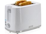 Briebe TA1169WHT Tostapane Elegance 2 Fette Larghe Con Attacco Per Panini, 7 Livelli Di Tostatura Bianco