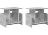 Syfax™ Supporto Tv 2 Pcs Grigio Cemento 50 X 35 X 45 Cm