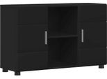 Vidaxl Credenza Florin Nero 88,5 X 30,5 X 55,5 Cm Materiale Ligneo