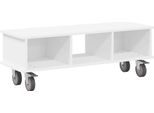 Vidaxl Supporto Tv Bianco 100 X 35 X 35 Cm Materiale A Base Di Legno