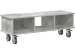 Vidaxl Supporto Tv Grigio Cemento 100 X 35 X 35 Cm Materiale In Legno