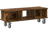 Syfax™ Supporto Tv Rovere Fumé 100 X 35 X 35 Cm Legno Multistrato
