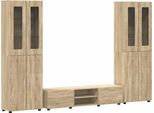 Syfax™ Set Mobile Tv Con Cassetto Rovere Sonoma Legno Multistrato