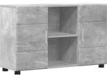 Syfax™ Credenza Grigio Cemento 88,5 X 30,5 X 55,5 Cm Legno Multistrato
