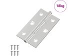 Vidaxl Cerniera Uni 899 Pezzi Argento 58 X 35 X 1 Mm Acciaio