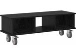 Vidaxl Supporto Tv Look Rovere Nero 100 X 35 X 35 Cm Materiale A Base Di Legno